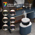 Diffusers for Essential Oils Large Room, 500ml Aromatherapy Diffuser Cool Mist Humidifier with Remote Control,7 Colors Lights & 3 Mist Mode Waterless Auto Off for Women Office Home Black