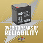 Interstate Batteries 12V 5Ah Battery (F1 Terminal) SLA AGM VRLA Rechargeable Replacement for Alarms, Security, Garage Door Openers for Chamberlain, Genie, Liftmaster, Craftsman, Workhorse (SLA1055)