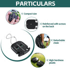 2Pcs Golf Stroke Counter, 2-Player Golf Counter Clicker with Hanging Rope, Shockproof Mini Portable Stroke Counter for Your Golf, Outdoor Sports, Different Kinds of Competitions and Games(Black)