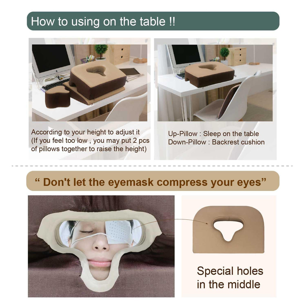Prodigy TW 4 in 1 Face Down Pillow, vitrectomy Recovery Equipment,face Down Equipment After Eye Surgery,Also can Back、Side and Stomach Sleep, Prone Pillow (2 Sizes)