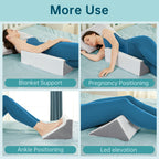 Loeysu Wedge Pillow for Sleeping, Side Sleeper Body Back Positioners for Back Pain, Preventing Bedsores, After Surgery, Pregnancy Support, Ankle Support, Bed Wedge Pillow for Side Sleepers