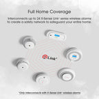 X-Sense Wireless Interconnected Carbon Monoxide Detector, Replaceable Battery Powered CO Alarm with Digital Display and Peak Value Memory, XC01-WR