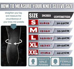 Knee Sleeves (1 Pair), 7mm Neoprene Compression Knee Braces, Great Support for Cross Training, Weightlifting, Powerlifting, Squats, Basketball and More (Black, Medium)
