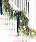 Royal Blue Velvet Ribbon 1'' 25 Yards for Christmas Tree, Gift Wrapping, Flower Bouquet, Wreath Decorations, Bow Making