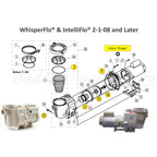 BadAss Pool Supply O-Ring Rebuild Repair Kit for Pentair WhisperFlo/IntelliFlo, Black Gasket, for Pumps Built 2-1-2008 and Later. This Includes The #1 Choice of Shaft Seals from US Seal Mfg.