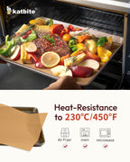 Katbite 350Pcs 9x13 In Parchment Paper Sheets, Heavy Duty Unbleached Baking Paper, Non-stick & Oil Proof for Oven, Air Fryer, Grilling, Steaming and Cooking Bread