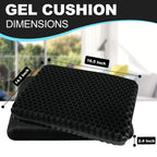 LYUANEC Gel Seat Cushion for Long Sitting, (2.4 Inch Extra Thick Cushion) Soft＆Breathable Gel Cushions for Pressure Relief, Wheelchair Seat Cushions, Gel Pad for Chair, Office Chair Cushion