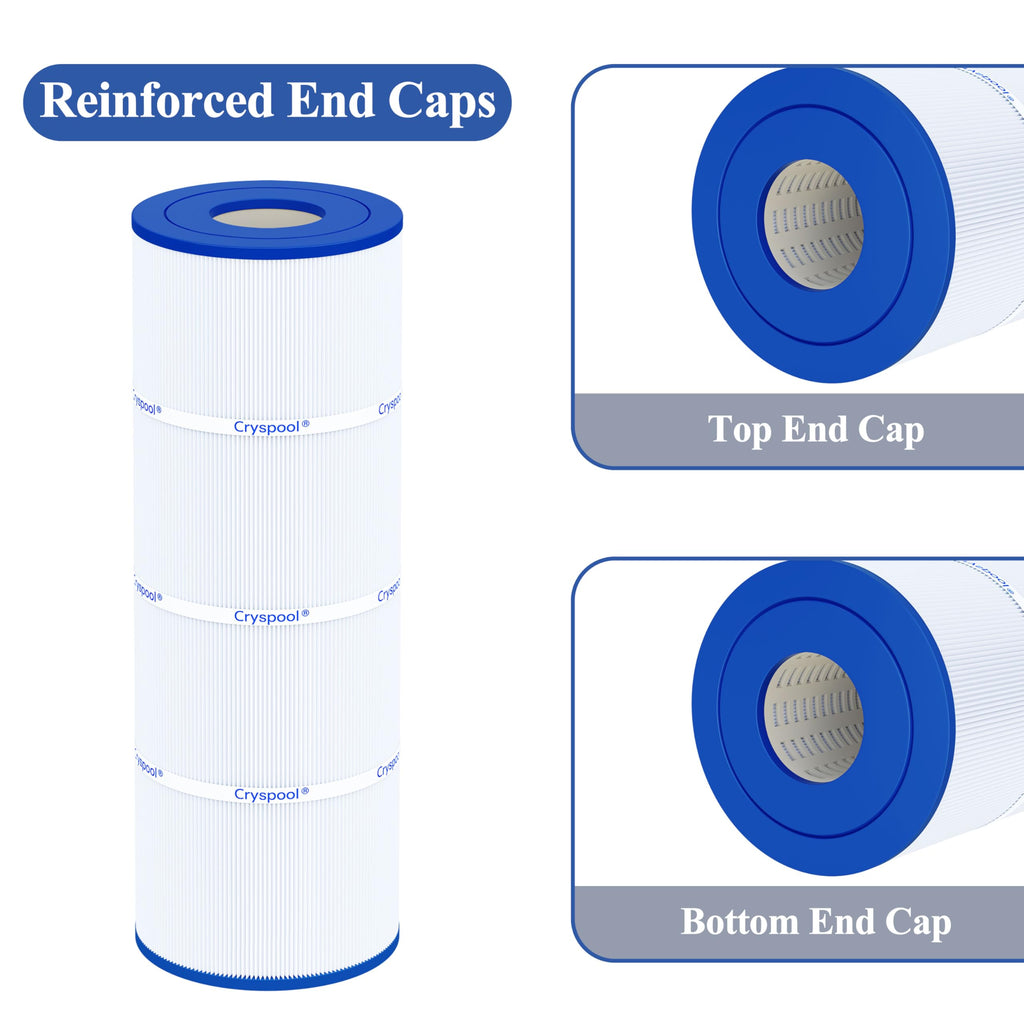 Cryspool® 07066 Filter Compatible with CX580XRE, SwimClear C3025, C3030, PA81, C-7483, FC-1225, 4×81 Sq. Ft Pool Filter Cartridge, 4 Pack