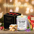 LOTICONA Happy Birthday Gifts for Women, Best Friends, BFF Friendship Gifts for Women Funny Gifts for Women, Best Friends, Her, Sister, Female, Coworker, Girlfriend, Bestie Christmas Candles Gifts