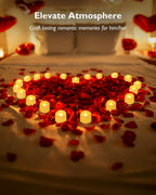 Homemory 12/24/50/100/150 Pack Battery Operated Tea Lights Candles Bulk, Flameless LED Lights, Last 100H, Non-Flickering, for Wedding, Aniversary, Halloween, Christmas Funeral Decoration, 24-Pack
