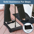 TARFEPA Step Stool,Mobility Step Stool for Adults,Indoor/Outdoor Portable Stair Assist,Anti-Slip Bathroom Step Stool,Platform Step for Kitchen,Office,and Bedroom,Car Step Stool for Elderly,White