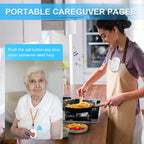 ChunHee Wireless Caregiver Pager Call Button Nurse Alert System Call Bell for Home/Elderly/Patient Emergency Vibration Pager 2 Transmitter+1 Receiver(800+Feet Operating Range)