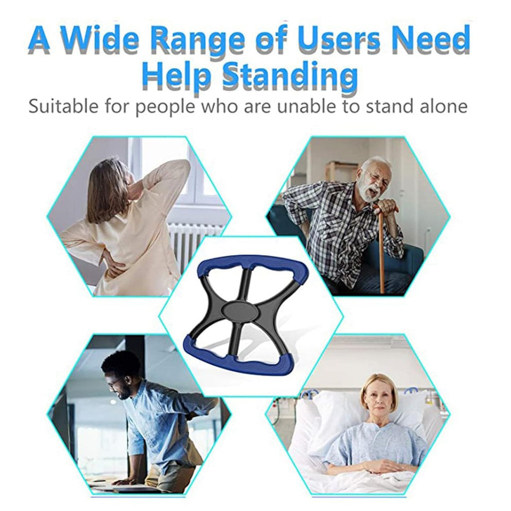 kdlgjdv Great Lift Aid, Lift Aids to Help Seniors Stand Up, Lift Anyone from Seated to Standing with Ease, Portable Lift Assists Standing Aid-Handicap Bar, Portable Lift Aid for Seniors (Blue*1)