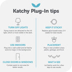 Katchy Plug-in Fly Trap Indoor – Blue Light Bug Catcher for Mosquito, Gnat, Fruit Fly & Small Moth – Chemical-Free & Eco-Friendly – All Indoor Areas: Kitchen, Living Room & Plants (2 Pack)