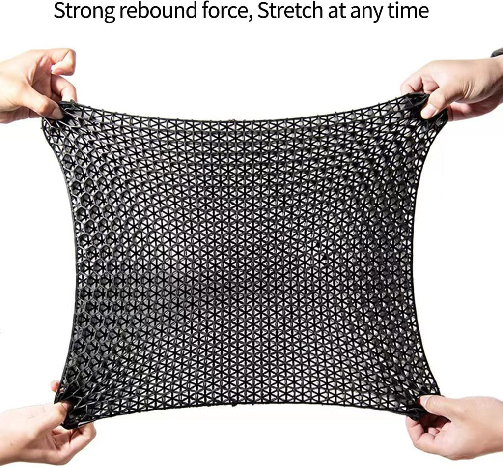 Gel Wheelchair Seat Cushion with Anti-Slip Cover, Relieve Sciatica, Back, Coccyx, Pressure Sore and Ulcer Pain, Refreshing & Ergonomic Chair Cushion,Cushion for Wheelchair Seat (Black)