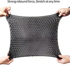 Gel Wheelchair Seat Cushion with Anti-Slip Cover, Relieve Sciatica, Back, Coccyx, Pressure Sore and Ulcer Pain, Refreshing & Ergonomic Chair Cushion,Cushion for Wheelchair Seat (Black)