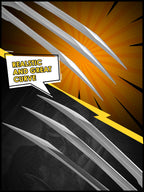 Claws for Wolverine Cosplay Costume: Halloween Accessories - Plastic Anti-Break Claws (2 Claws)