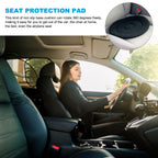 KLIFE 360 Rotating Seat Cushion for Car, Swivel Seat Cushion for Car for Elderly, 360 Degrees Swivel Car Seat for Elderly Support, Non Slip, Memory Foam, Ergonomic Design (Black)