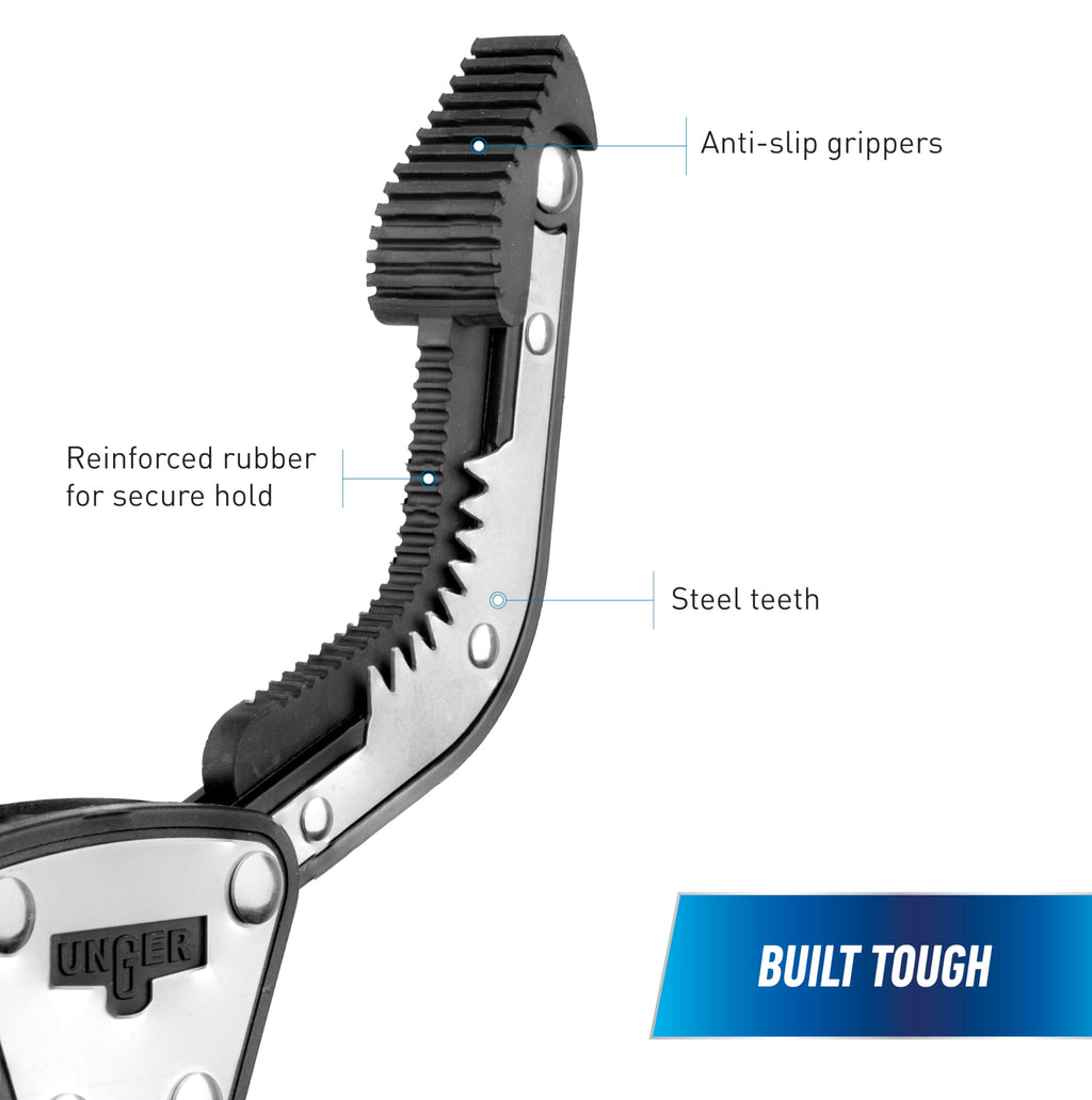 Unger Professional 42.5” Rugged Reacher – Reacher Grabber Tool & Trash Picker, Outdoor Trash Picker Upper Tool, Heavy Duty Grabber Reacher, Claw Grabber Pickup Tool, Yard Clean Up