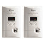 Kidde 2-Pack Plug-in and 10-Year Battery Carbon Monoxide Detectors with Digital Display