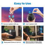 Thermacell E-Series Rechargeable Mosquito Repeller with 20' Mosquito Protection Zone; Charcoal; Up To 9-Hr Battery Life; Includes 12-Hr Repellent Refill; Bug Spray Alternative Alternative; Scent Free