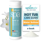 ProTeam Gentle Spa Hot Tub Water Softener & Conditioner — Softens Hard Water, Prevents Scum Lines & Skin Irritation, Borate pH Stabilizer — Fresh Scent, 1.5 lb + SplashWiz Care e-Book