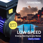 Aquastrong In/Above Ground Pool Pump High Flow Self Primming Swimming Pool Pump,Black