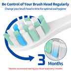 Replacement Brush Heads Compatible with Philips SoniCare Electric Toothbrushes Handle, Toothbrush Heads of Effective Cleaning, for Snap-on System, 8 Pack, White