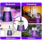 Mozz Guard 𝑴osquito 𝒁apper 2024, New Generation Portable Cordless Mozzguard 2.0 Enhanced Edition, USB Charing and Low Noise, Suitable for Indoor, Home Garden, Camping, Picnic (Gray 2PCS)