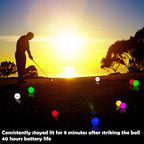 THIODOON 12 Pack Upgraded Glow in The Dark Golf Balls New Version Light up Led Golf Balls Night Golf Gift Sets for Men Kids Women