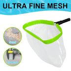 Pool Net,Professional Ultra Fine Mesh Pool Leaf Skimmer Nets for Silt, Sand,Pollen Debris Cleaning with Super Extra Fine Nylon Deep Bag,Heavy Duty Aluminum Frame & Handle Rake(Pole Not Included)