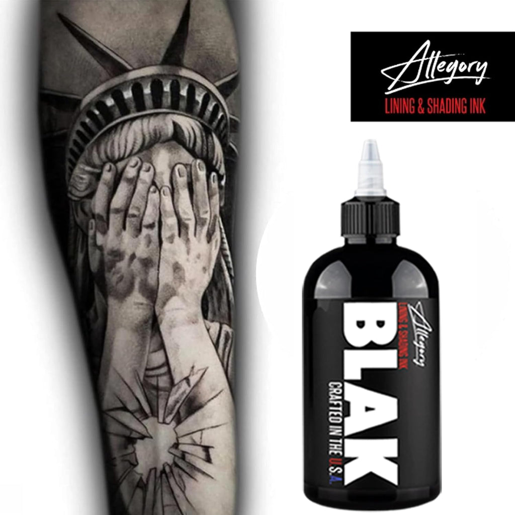 ALLEGORY Premium Lining & ShadingTattoo Ink Black - 8oz