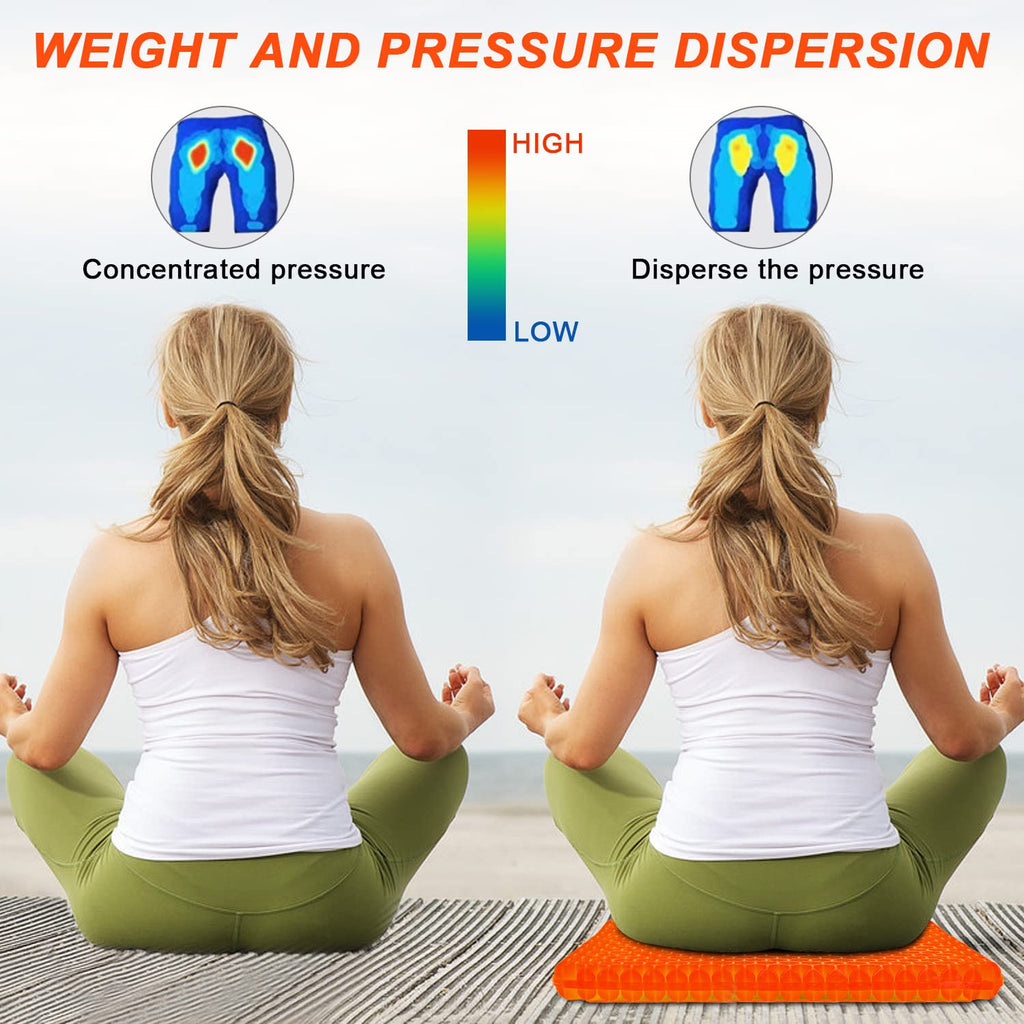 Gel Seat Cushion, Cooling seat Cushion (Super Large & Thick), Breathable Honeycomb Design Absorbs Pressure Points Seat Cushion, Gel Cushion for Office Chair, Home Car seat Cushion for Wheelchair