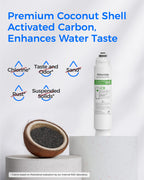 Waterdrop G3-N3CB Filter, Replacement for Waterdrop G3-W & G3P600 & G3P800 Reverse Osmosis System, 12-month Lifetime