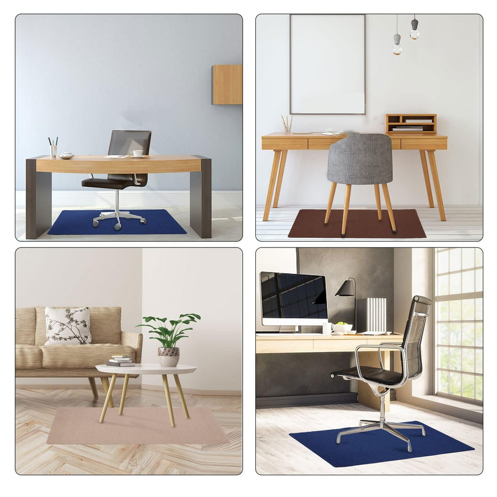 Office Chair Mat for Rolling Chairs, Anti-Slip Office Desk Chair Mat for Hardwood Floors,Multi-Purpose Floor Protector Chair Rug for Home&Office Large 55"x35" Freely Cuttable (Black)