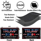 Trump 2024 Flag, 3 x 5FT "TAKE AMERICA BACK" Flag, Double Sided Three Ply Trump Flag, UV protection, Fade Resistant, Durable Flag Suitable for Indoor Outdoor