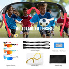 Kids Sunglasses Youth Baseball Sunglasses for Boys Girls 3-12 Polarized Softball Cycling Sports Goggles UV Protection