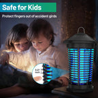 Bug Zapper Outdoor, Mosquito Zapper Indoor with 4000V High Powered, Electric Fly Zapper, Mosquito Killer Traps for Home, Kitchen, Backyard, Patio