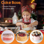 40 PCS Cake Boards 6 inch Round Cake Cardboard Rounds White Cake Board, Cake Circles Round Base Food-Grade Cardboard Cake Plate for Cakes Christmas Bread Desserts (Thin and Strong)