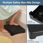 TARFEPA Step Stool,Mobility Step Stool for Adults,Indoor/Outdoor Portable Stair Assist,Anti-Slip Bathroom Step Stool,Platform Step for Kitchen,Office,and Bedroom,Car Step Stool for Elderly,Black