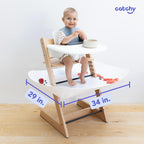 CATCHY - Food Catcher - Compatible with Evenflo 4-in-1 Eat & Grow High Chair + 11 Other High Chairs - Highchair Sold Separately - Baby & Toddler Food & Mess Catcher - Under High Chair Accessory