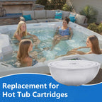 Hot Tub Cartridge Compatible with Frog Ease Floating System Replacement for SPA Cartridges, Up to 600 Gallons, 3Pack