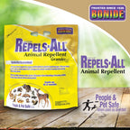 Bonide Repels-All Animal Repellent Granules, 6 lbs. Ready-to-Use Deer & Rabbit Repellent, Deter Pests from Lawn & Garden