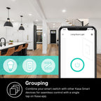 Kasa Smart Dimmer Switch HS220P3, Single Pole, Needs Neutral Wire, 2.4GHz Wi-Fi Light Switch Works with Alexa and Google Home, UL Certified,, No Hub Required, 3-Pack