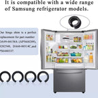 MOTOFITOOL 12 Pcs Upgraded DA99-04158A Hinge Shim Refrigerator Door Height Adjustment Kits, Replacement Parts Compatible with Samsung 3282540, DA60-00314C, PS6448337 AP5668209, 4 Different Thickness