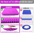 Auvivasital Plus Size Gel Seat Cushion for Long Sitting, Extra Large and Thick Pressure Relief Seat Cushion for Back, Hip, Sciatica, Tailbone Pain, Use for The Car, Office, Wheelchair, Stadium.(Pink)