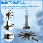 SX244DA Lateral Assembly with Center Pipe for Hayward s244t Sand Filter Tank, Pool Threaded Lateral Compatible with Hayward S244TC, S270T, S270T2 Sand Filter, Spa Pool Sand Filter Replacement Parts