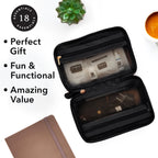 Pinch Provisions Work from Anywhere Kit, includes 18 Essentials to Help You Stay on Task, Must-Have Essentials, Compact Multi-Functional Vegan Leather Pouch, Black