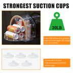 HCGADON Large Window Bird Feeders with 5 Strong Suction Cups - Wild Bird Feeders for Viewing - Outdoor Birdhouse with Unique Greek Theater Style Design - Perfect for Elderly Viewing