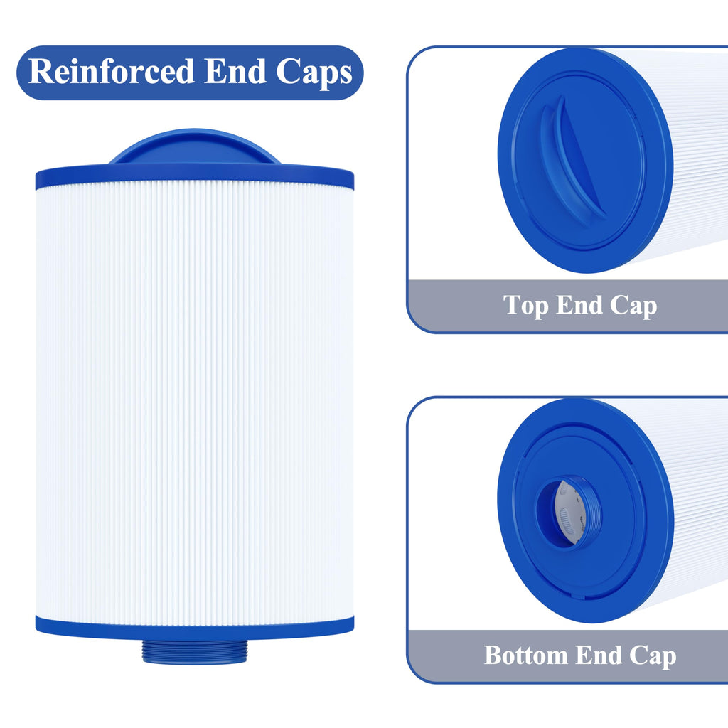 Cryspool® 06004 Filter Compatible with Artesian Spas 06-0014-12, PMA-R1/x268546 with Closed Handle(Not be Removed), 6CH-352, FC-0318, PAS40-F2M, 06-0055-12, 35 Sq. Ft Spa Filter Cartridge, 2 Pack